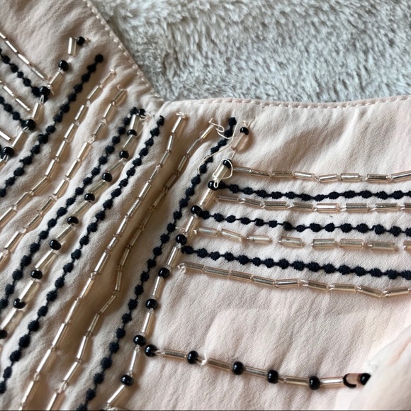 💗SOLD💗 American Eagle Blush Beaded Dress XS - Picture 4 of 7